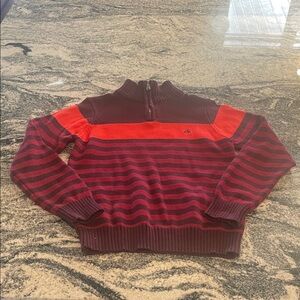 Calvin Klein Kids Small Zip Up Sweater - Red and Purple